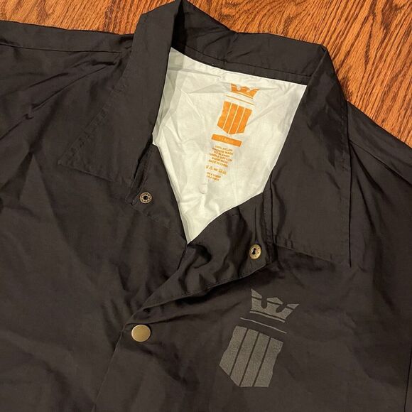 NWT Supra x Call Of Duty Black Opps Snap Windbreaker Coaches Jacket Black Men XL - Picture 4 of 14